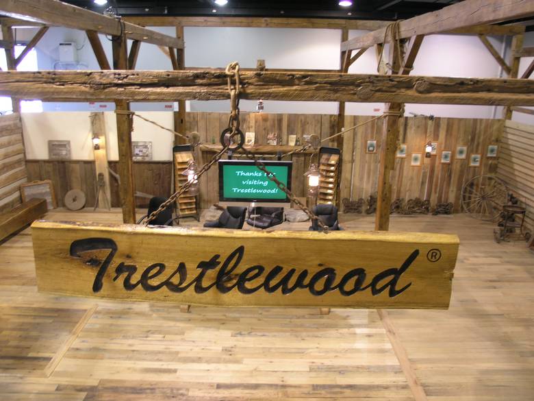Denver Log and Timbe Frame Show / Trestlewoods "Barn Frame Booth"